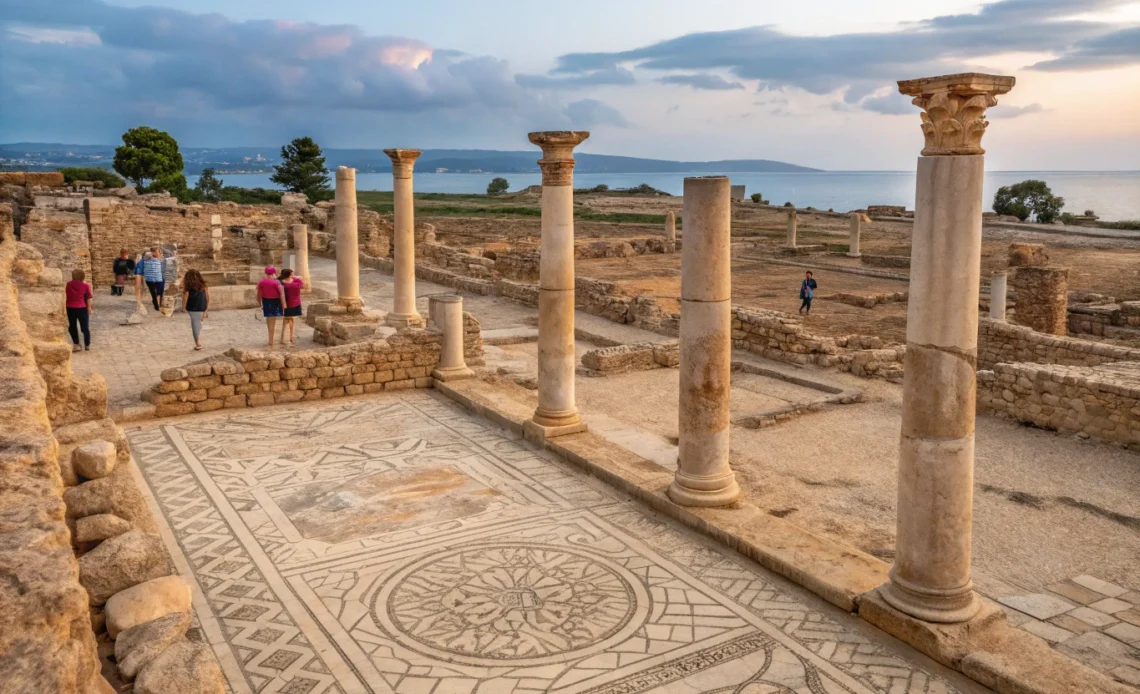 Ruines antiques de Paphos à Chypre.